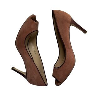 Suede Piptoe Heels
